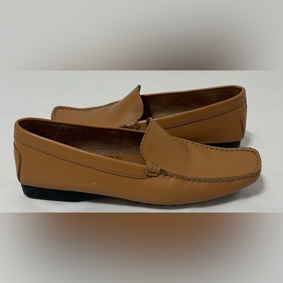 Tod’s Leather Driving Loafers Gommino Brown Old Money slip on comfort shoe - Picture 4 of 11